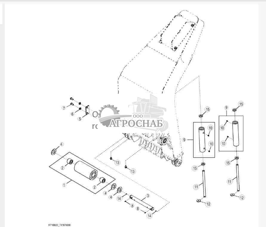 Направляющие ролики троса лебедки (однофункциональные) 